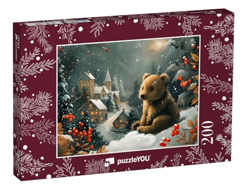 puzzleYOU: Puzzle 200 Teile „Kleiner Bär genießt den Weihnachtszauber“ – aus der Puzzle-Kollektion Weihnachten puzzleYOU: Puzzle 200 Teile „Kleiner Bär genießt den Weihnachtszauber“ – aus der Puzzle-Kollektion Weihnachten von puzzleYOU