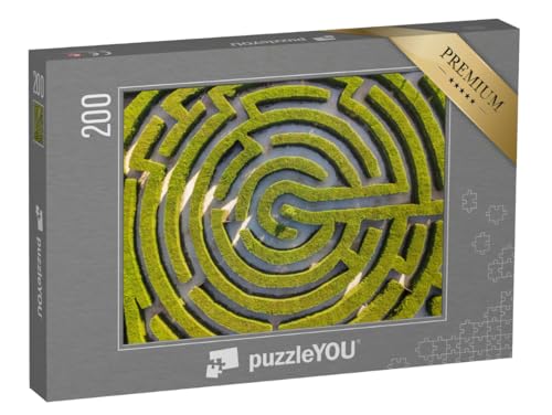 puzzleYOU: Puzzle 200 Teile „Labyrinth aus Sträuchern im botanischen Park Ayia Napa, Zypern“ – aus der Puzzle-Kollektion Aerial View puzzleYOU: Puzzle 200 Teile „Labyrinth aus Sträuchern im botanischen Park Ayia Napa, Zypern“ – aus der Puzzle-Kollektion Aerial View von puzzleYOU