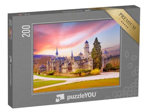 puzzleYOU: Puzzle 200 Teile „Landschaft mit mittelalterlicher Löwenburg im Schlosspark Wilhelmshöhe, Kassel“ – aus der Puzzle-Kollektion Burgen, Hessen, Kassel, Deutschland puzzleYOU: Puzzle 200 Teile „Landschaft mit mittelalterlicher Löwenburg im Schlosspark Wilhelmshöhe, Kassel“ – aus der Puzzle-Kollektion Burgen, Hessen, Kassel, Deutschland von puzzleYOU