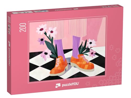 puzzleYOU: Puzzle 200 Teile „Liebe im Schuh“ von puzzleYOU