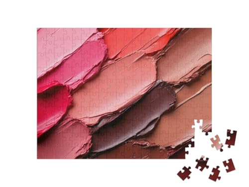 puzzleYOU: Puzzle 200 Teile „Lippenstift in Naturtönen“ von puzzleYOU