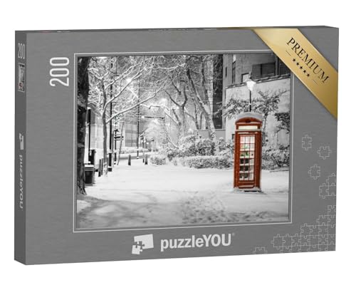 puzzleYOU: Puzzle 200 Teile „London im Schnee“ – aus der Puzzle-Kollektion Jahreszeiten von puzzleYOU