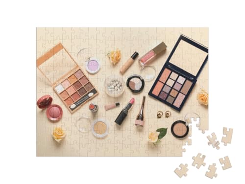 puzzleYOU: Puzzle 200 Teile „Make-up Produkte, Ohrringe, Lidschattenpalette, Lippenstift“ puzzleYOU: Puzzle 200 Teile „Make-up Produkte, Ohrringe, Lidschattenpalette, Lippenstift“ von puzzleYOU