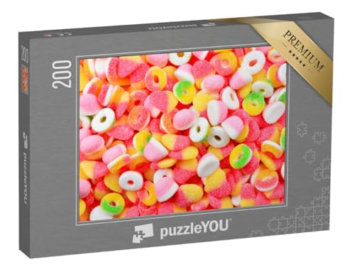 puzzleYOU: Puzzle 200 Teile „Mix aus süßen und sauren Gummibären“ puzzleYOU: Puzzle 200 Teile „Mix aus süßen und sauren Gummibären“ von puzzleYOU