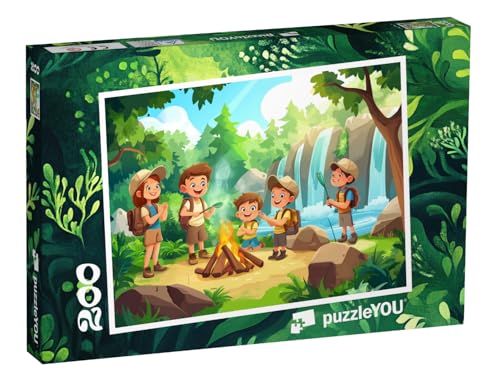 puzzleYOU: Puzzle 200 Teile „Mutige Freunde im Zeltlager“ – aus der Puzzle-Kollektion Kinderpuzzle puzzleYOU: Puzzle 200 Teile „Mutige Freunde im Zeltlager“ – aus der Puzzle-Kollektion Kinderpuzzle von puzzleYOU