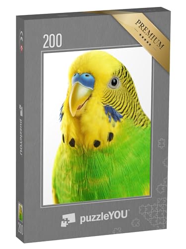 puzzleYOU: Puzzle 200 Teile „Nahaufnahme: gelbgrüner Wellensittich isoliert auf weißem Hintergrund“ – aus der Puzzle-Kollektion Vögel, Wellensittiche puzzleYOU: Puzzle 200 Teile „Nahaufnahme: gelbgrüner Wellensittich isoliert auf weißem Hintergrund“ – aus der Puzzle-Kollektion Vögel, Wellensittiche von puzzleYOU
