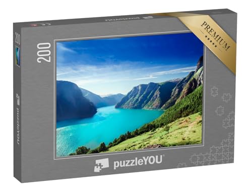 puzzleYOU: Puzzle 200 Teile „Norwegens Fjordlandschaft: Aurlandsfjord, Teil des Sognefjords“ – aus der Puzzle-Kollektion Fjorde, Skandinavien puzzleYOU: Puzzle 200 Teile „Norwegens Fjordlandschaft: Aurlandsfjord, Teil des Sognefjords“ – aus der Puzzle-Kollektion Fjorde, Skandinavien von puzzleYOU