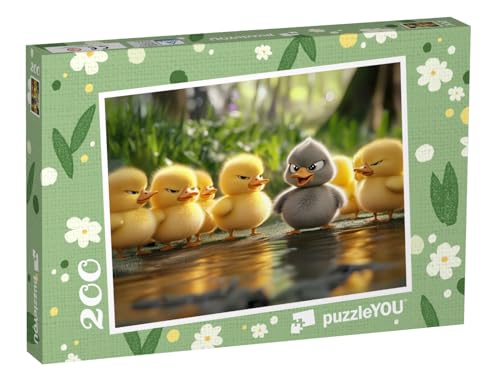 puzzleYOU: Puzzle 200 Teile „Quaken und Schabernack“ – aus der Puzzle-Kollektion Kinderpuzzle von puzzleYOU
