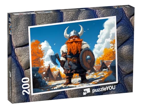 puzzleYOU: Puzzle 200 Teile „Ragnar Rotbart der Wikingerkrieger“ – aus der Puzzle-Kollektion Kinderpuzzle puzzleYOU: Puzzle 200 Teile „Ragnar Rotbart der Wikingerkrieger“ – aus der Puzzle-Kollektion Kinderpuzzle von puzzleYOU