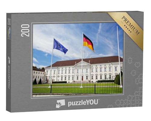 puzzleYOU: Puzzle 200 Teile „Schloss Bellevue, das Präsidentenpalais in Berlin, Deutschland“ – aus der Puzzle-Kollektion Berlin, Deutsche Städte, Deutsche Großstädte von puzzleYOU
