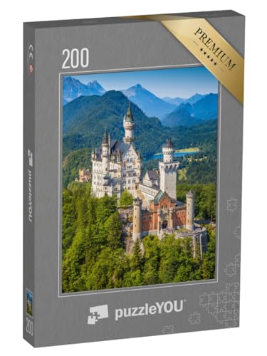puzzleYOU: Puzzle 200 Teile „Schloss Neuschwanstein, erbaut im 19. Jahrhundert für König Ludwig II.“ – aus der Puzzle-Kollektion Schloss Neuschwanstein von puzzleYOU