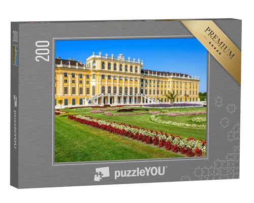 puzzleYOU: Puzzle 200 Teile „Schloss Schönbrunn in Wien, ehemalige kaiserliche Sommerresidenz“ – aus der Puzzle-Kollektion Schloss Schönbrunn von puzzleYOU