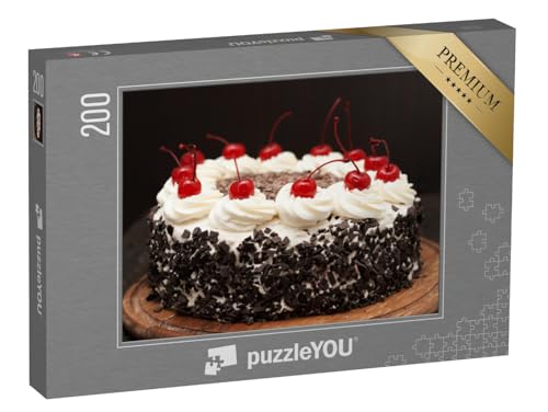 puzzleYOU: Puzzle 200 Teile „Schwarzwälder Kirschtorte“ – aus der Puzzle-Kollektion Schwarzwald von puzzleYOU