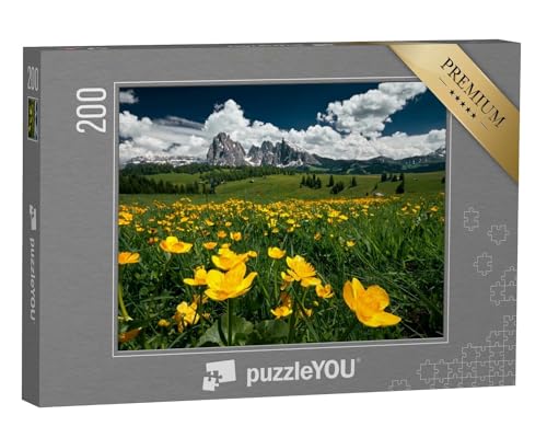 puzzleYOU: Puzzle 200 Teile „Seiser ALM, die größte Hochalm Europas, Südtirol“ – aus der Puzzle-Kollektion Seiser ALM von puzzleYOU