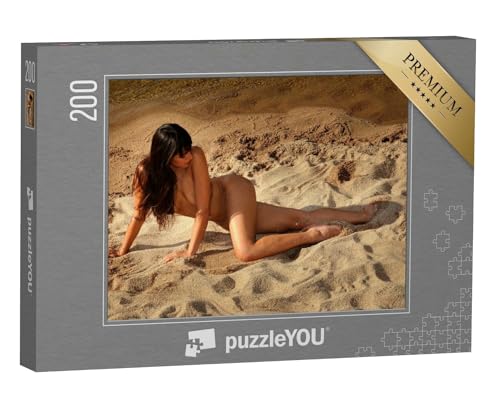 puzzleYOU: Puzzle 200 Teile „Sexy: Schöne nackte Frau im Sand“ – aus der Puzzle-Kollektion Erotik von puzzleYOU