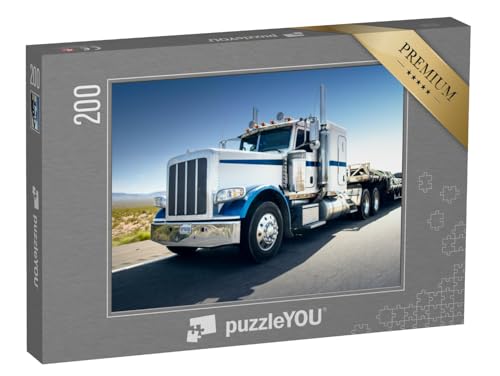 puzzleYOU: Puzzle 200 Teile „Transporter auf der Straße, eindrucksvoller Truck“ – aus der Puzzle-Kollektion Trucks & LKW puzzleYOU: Puzzle 200 Teile „Transporter auf der Straße, eindrucksvoller Truck“ – aus der Puzzle-Kollektion Trucks & LKW von puzzleYOU