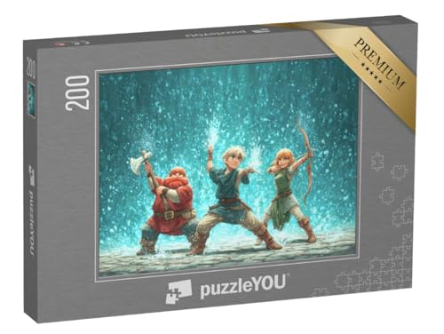 puzzleYOU: Puzzle 200 Teile „Wasserfest der kleinen Helden“ – aus der Puzzle-Kollektion Anime von puzzleYOU