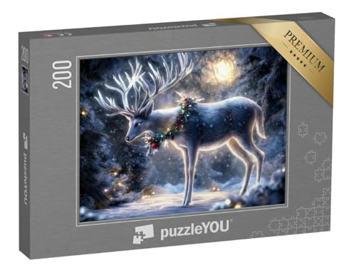 puzzleYOU: Puzzle 200 Teile „Weihnachtshirsch im Winterwald“ puzzleYOU: Puzzle 200 Teile „Weihnachtshirsch im Winterwald“ von puzzleYOU