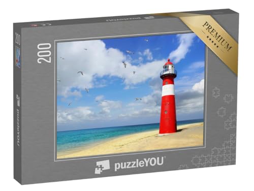 puzzleYOU: Puzzle 200 Teile „Wunderschöner Leuchtturm am Strand von Westkapelle, Niederlande“ – aus der Puzzle-Kollektion Leuchttürme puzzleYOU: Puzzle 200 Teile „Wunderschöner Leuchtturm am Strand von Westkapelle, Niederlande“ – aus der Puzzle-Kollektion Leuchttürme von puzzleYOU