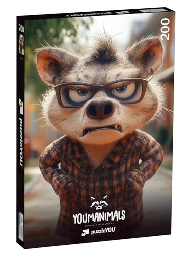 puzzleYOU: Puzzle 200 Teile „YOUMANIMALS: Olivia“ von puzzleYOU