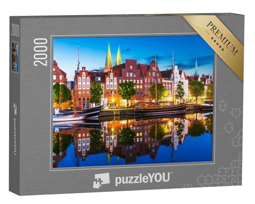 puzzleYOU: Puzzle 2000 Teile „Altstadt und Architektur von Lübeck, Deutschland“ – aus der Puzzle-Kollektion Lübeck von puzzleYOU