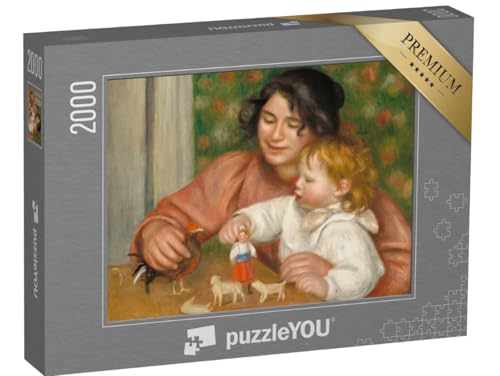 puzzleYOU: Puzzle 2000 Teile „Auguste Renoir - Kind mit Spielzeug, Gabrielle und der Sohn des Künstlers“ von puzzleYOU