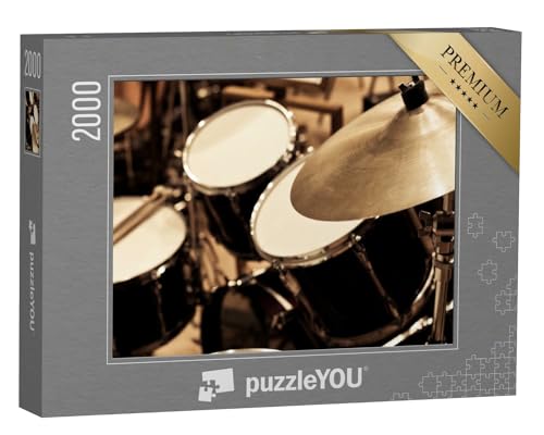 puzzleYOU: Puzzle 2000 Teile „Detailstudie: EIN Schlagzeug“ – aus der Puzzle-Kollektion Musik, Menschen von puzzleYOU