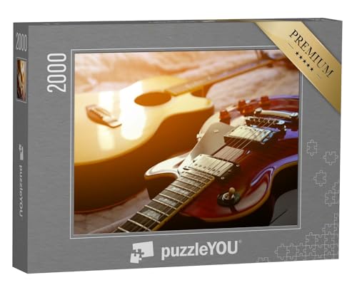 puzzleYOU: Puzzle 2000 Teile „E-Gitarre und Akustikgitarre“ – aus der Puzzle-Kollektion Musik, Menschen von puzzleYOU