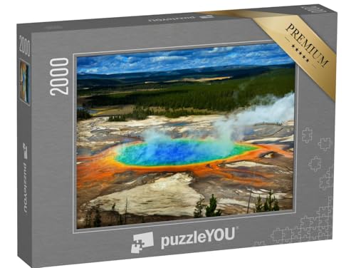 puzzleYOU: Puzzle 2000 Teile „Grand Prismatic Spring, Yellowstone National Park, USA“ – aus der Puzzle-Kollektion Amerika, Yellowstone von puzzleYOU