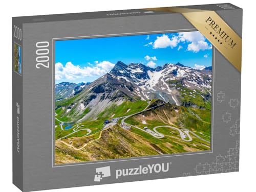 puzzleYOU: Puzzle 2000 Teile „Großglockner-Hochalpenstraße in den Hohen Tauern, Österreich“ – aus der Puzzle-Kollektion Berge, Tirol, Großglockner von puzzleYOU