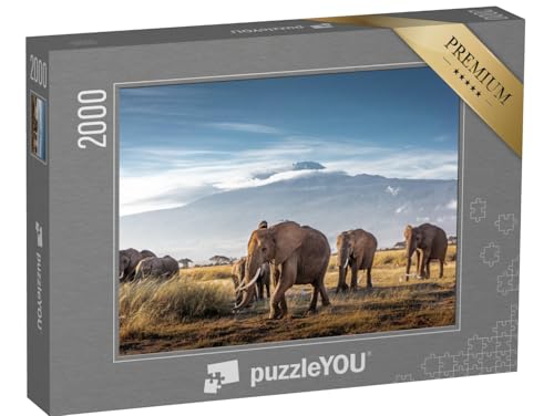 puzzleYOU: Puzzle 2000 Teile „Herde großer afrikanischer Elefanten spaziert vor dem Kilimandscharo in Kenia“ – aus der Puzzle-Kollektion Kenia, Safari, Elefanten, Kilimandscharo puzzleYOU: Puzzle 2000 Teile „Herde großer afrikanischer Elefanten spaziert vor dem Kilimandscharo in Kenia“ – aus der Puzzle-Kollektion Kenia, Safari, Elefanten, Kilimandscharo von puzzleYOU