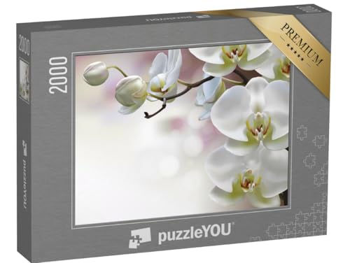 puzzleYOU: Puzzle 2000 Teile „Illustration: Detailstudie der wunderschönen Mond Orchidee“ – aus der Puzzle-Kollektion Orchideen von puzzleYOU