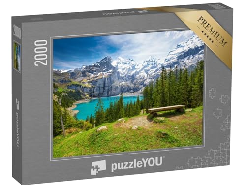 puzzleYOU: Puzzle 2000 Teile „Kandersteg, Berner Oberland, Schweiz“ – aus der Puzzle-Kollektion Berge, Alpen, Schweiz von puzzleYOU