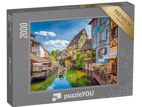 puzzleYOU: Puzzle 2000 Teile „Klein-Venedig: Historische Stadt Colmar im Elsass“ – aus der Puzzle-Kollektion Regionen von puzzleYOU
