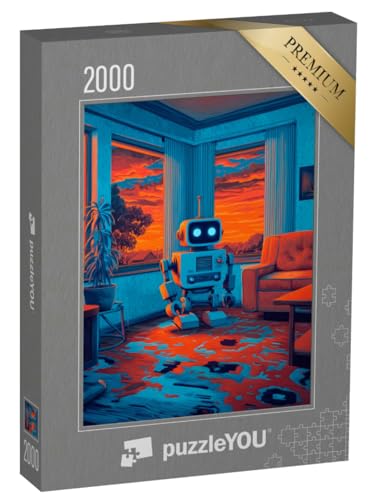 puzzleYOU: Puzzle 2000 Teile „Kleiner Hausroboter in Neonfarben“ – aus der Puzzle-Kollektion Nostalgie puzzleYOU: Puzzle 2000 Teile „Kleiner Hausroboter in Neonfarben“ – aus der Puzzle-Kollektion Nostalgie von puzzleYOU