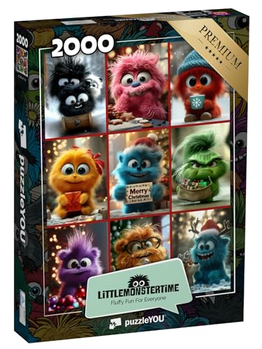 puzzleYOU: Puzzle 2000 Teile „LITTLEMONSTERTIME: Weihnachtscollage“ – aus der Puzzle-Kollektion Weihnachten puzzleYOU: Puzzle 2000 Teile „LITTLEMONSTERTIME: Weihnachtscollage“ – aus der Puzzle-Kollektion Weihnachten von puzzleYOU