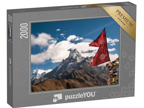 puzzleYOU: Puzzle 2000 Teile „Machapuchare, imposanter und hoher Berg im Himalaya“ – aus der Puzzle-Kollektion Nepal von puzzleYOU