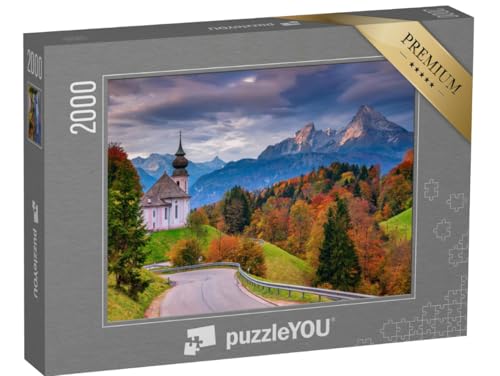 puzzleYOU: Puzzle 2000 Teile „Maria Gern Kirche und Watzmann im Herbst, Bayern, Deutschland“ – aus der Puzzle-Kollektion Alpen, Watzmann, Berge & Täler, Bayerische Alpen puzzleYOU: Puzzle 2000 Teile „Maria Gern Kirche und Watzmann im Herbst, Bayern, Deutschland“ – aus der Puzzle-Kollektion Alpen, Watzmann, Berge & Täler, Bayerische Alpen von puzzleYOU