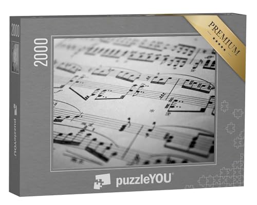 puzzleYOU: Puzzle 2000 Teile „Musiknoten“ – aus der Puzzle-Kollektion Musik, Menschen von puzzleYOU