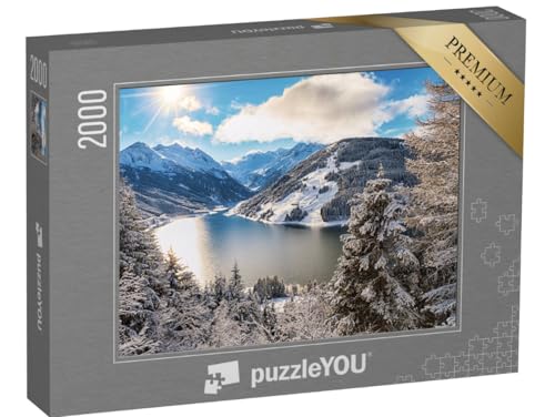 puzzleYOU: Puzzle 2000 Teile „Österreichische Berge im Winter, Kaprun“ – aus der Puzzle-Kollektion Österreich von puzzleYOU