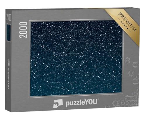 puzzleYOU: Puzzle 2000 Teile „Sterne am dunkelblauen Himmel“ – aus der Puzzle-Kollektion Astronomie von puzzleYOU