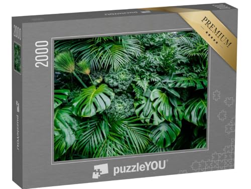 puzzleYOU: Puzzle 2000 Teile „Tropische grüne Blätter: Farn, Palme und Monster“ – aus der Puzzle-Kollektion Dschungel puzzleYOU: Puzzle 2000 Teile „Tropische grüne Blätter: Farn, Palme und Monster“ – aus der Puzzle-Kollektion Dschungel von puzzleYOU