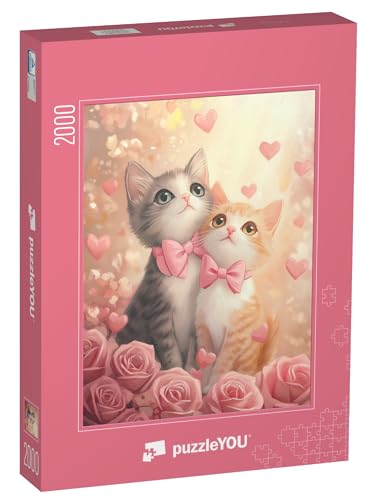 puzzleYOU: Puzzle 2000 Teile „Unsere kleine Welt“ – aus der Puzzle-Kollektion Katzen-Puzzles von puzzleYOU