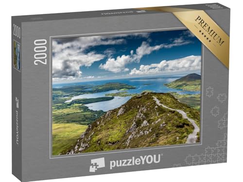 puzzleYOU: Puzzle 2000 Teile „Wanderweg im Connemara National Park, Irland“ – aus der Puzzle-Kollektion Irland von puzzleYOU