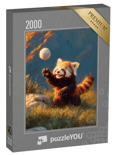 puzzleYOU: Puzzle 2000 Teile „Waschbär beim Spielen mit einem Ball“ – aus der Puzzle-Kollektion Waschbären puzzleYOU: Puzzle 2000 Teile „Waschbär beim Spielen mit einem Ball“ – aus der Puzzle-Kollektion Waschbären von puzzleYOU