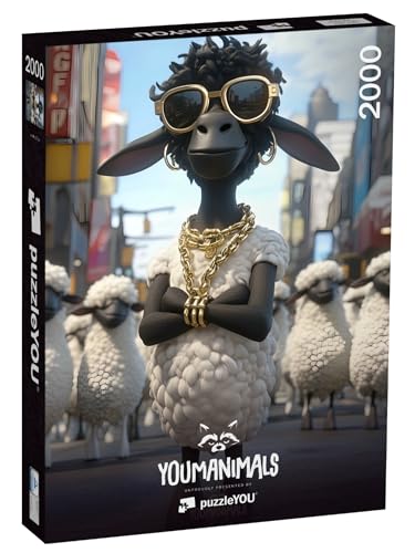 puzzleYOU: Puzzle 2000 Teile „YOUMANIMALS: Jean“ von puzzleYOU