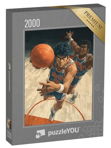 puzzleYOU: Puzzle 2000 Teile „Zwei Basketball Spieler“ – aus der Puzzle-Kollektion Anime von puzzleYOU