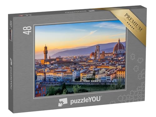 puzzleYOU: Puzzle 48 Teile „Blick auf Florenz im Sonnenuntergang, Italien“ – aus der Puzzle-Kollektion Florenz puzzleYOU: Puzzle 48 Teile „Blick auf Florenz im Sonnenuntergang, Italien“ – aus der Puzzle-Kollektion Florenz von puzzleYOU