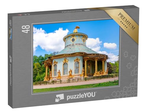 puzzleYOU: Puzzle 48 Teile „Chinesisches Teehaus, Park Sanssouci, Potsdam, Deutschland“ – aus der Puzzle-Kollektion Potsdam von puzzleYOU