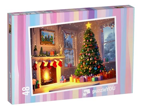 puzzleYOU: Puzzle 48 Teile „Der Funkelnde Christbaum“ – aus der Puzzle-Kollektion Kinderpuzzle puzzleYOU: Puzzle 48 Teile „Der Funkelnde Christbaum“ – aus der Puzzle-Kollektion Kinderpuzzle von puzzleYOU